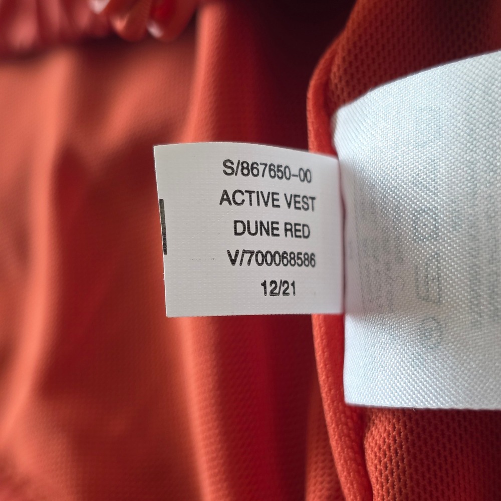 Banana Republic Active Vest Dune Red Full Zip Medium Gorpcore Sporty Utility - Picture 5 of 6